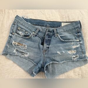 Rag & Bone Freeport cutoff Jean shirt size 25